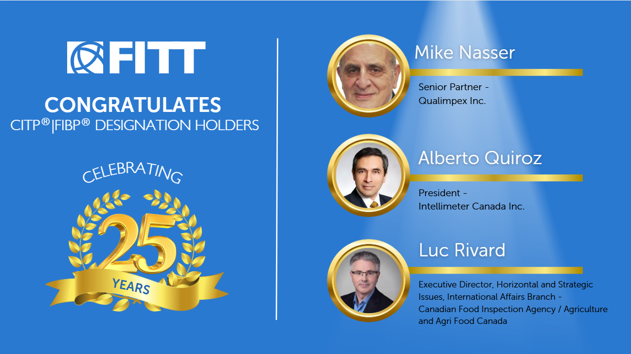 List of CITPs celebrating the 25 year anniversary of earning the designation.